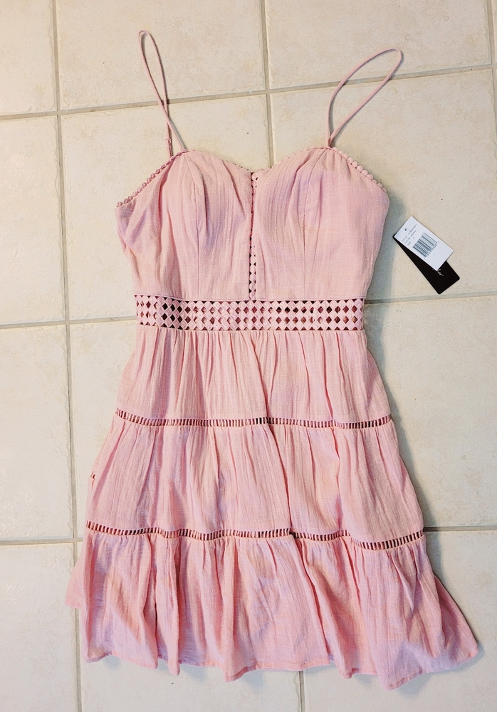 Brand new pink eyelet lace dress - Picture 2 of 3